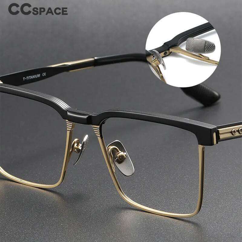 55037 Pure Titanium Glasses Frame Men Square Eyewear 2022 New Male Classic Full Optical High-Grade Eyeglasses Frames