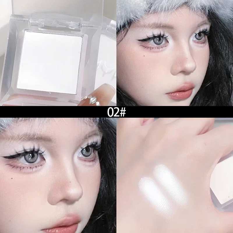 Monochrome Matte Highlighter Eyeshadow High Gloss Fine Powder White Black Eye Shadow Lying Silkworm Natural Brightening Contour W250722