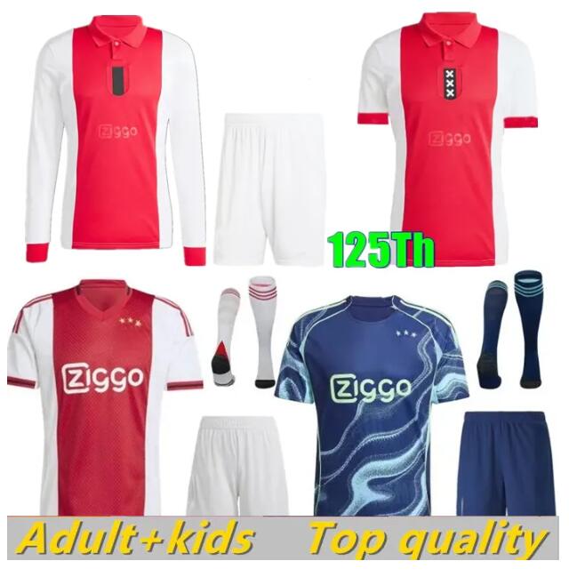LAJAX 2025 2026 BROBBEY Amsterdam 125th Anniversary AjaxAFC soccer jerseys HENDERSON BERGWIJN football shirts 25 26 AKPOM TAYLOR BERGHUIS mens kids kit