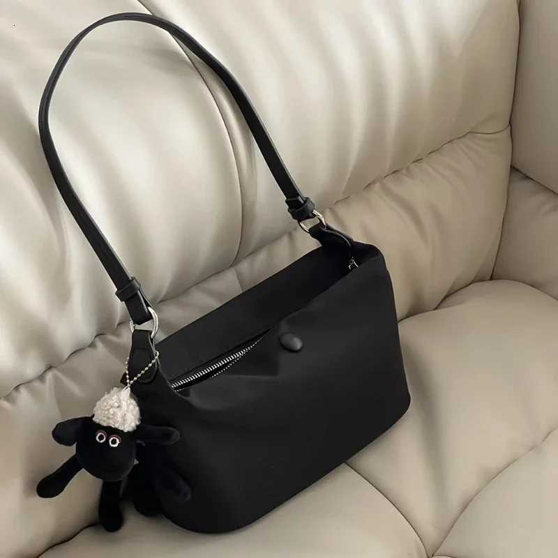 Kpop Waterproof Nylon Underarm Bag for Women Handbag Small Casual Light Ladies Shoulder Crossbody Bags Totes Female Bag XJ250704