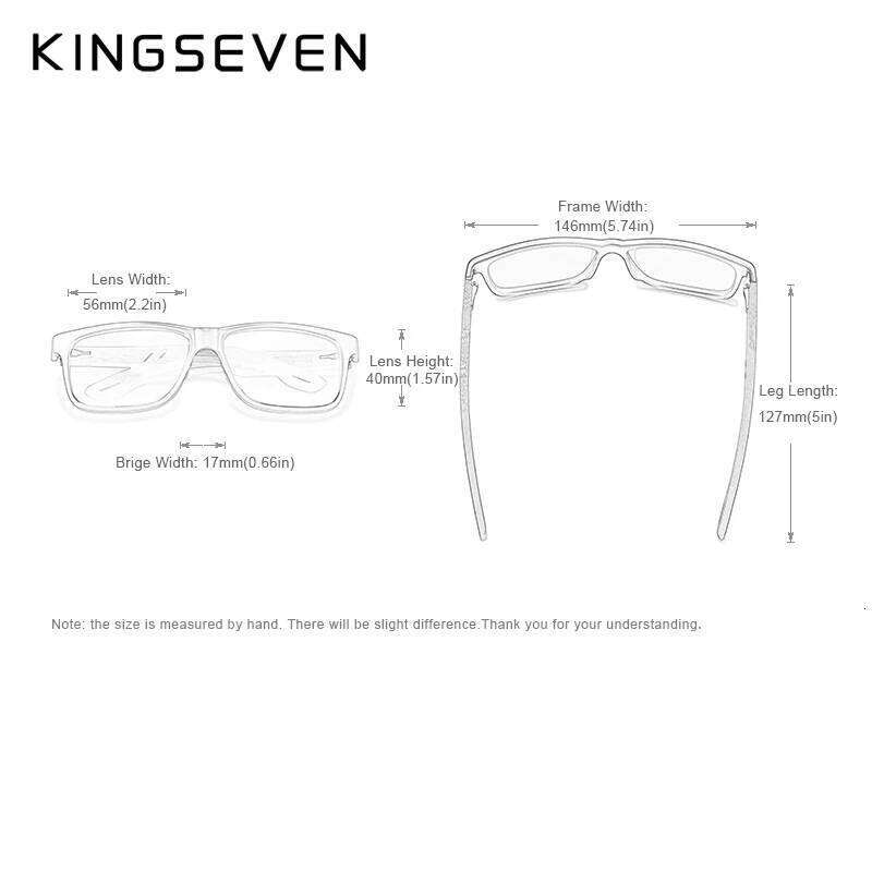 KINGSEVEN Brand TR90 Natural Walnut Wooden Sunglasses For Men Polarized UV400 Lens Retro Women Glasses Reinforced Hinge Eyewear
