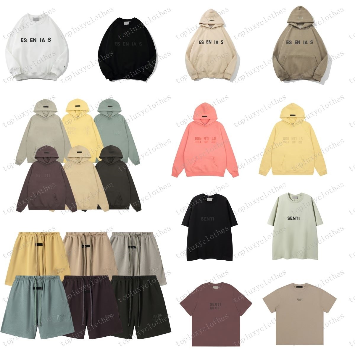 Designer essentials hoodie sweatshirt mens pants sweatpants women 3D Letter Hoodies hoody shorts t shirt Long Sleeve Sweater sweatpants tracksuit