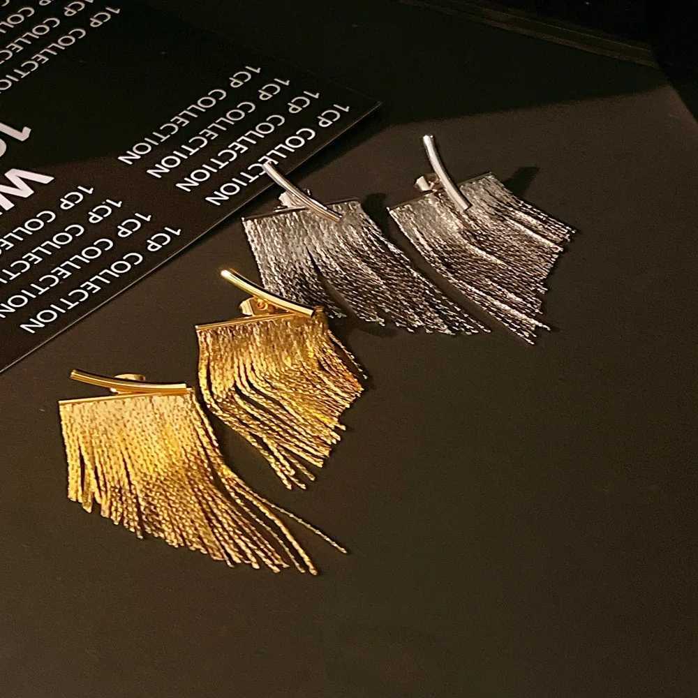 Fashion Dangle Earrings Long Bling Gold Color Tassel Earrings for Women Girls Wedding Daily Hot Sale Jewelry Gift XJ250722