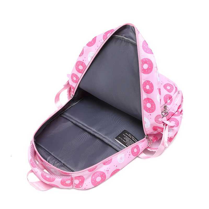Large-Capacity Student Schoolbag Girls Lightweight Waterproof Backpack Cute Lightweight Simple Printed Three-Piece Backpack Y250722