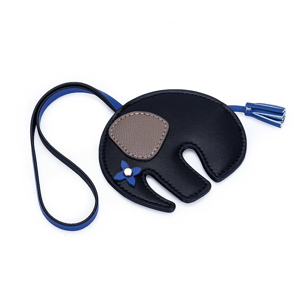 Cowhide Elephant Pendant Womens Bag Accessories Color Matching Bag Car Hanging Ornament Small Bag 250722