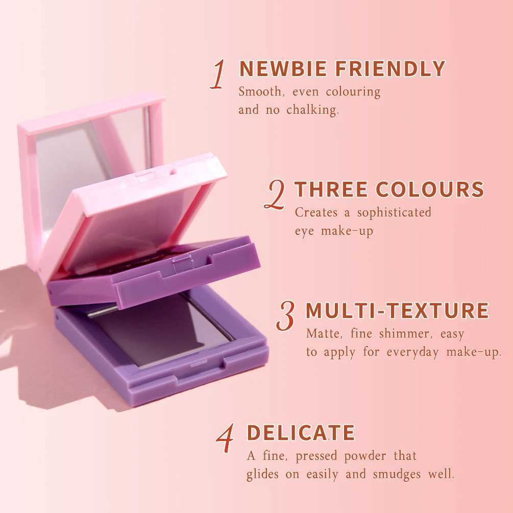 QIBEST Matte Eyeshadow Palette Shiny Eyeshadow Makeup Multifunctional Face B Highlighter Female Cosmetics For Women W250722
