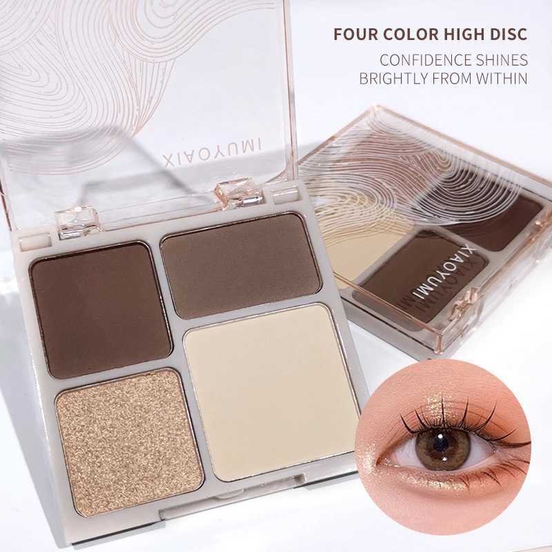 4-Color Highlighter Powder Palette Shimmer Brighten Face Contouring Highlight Champagne Gold Bronzer Makeup W250722