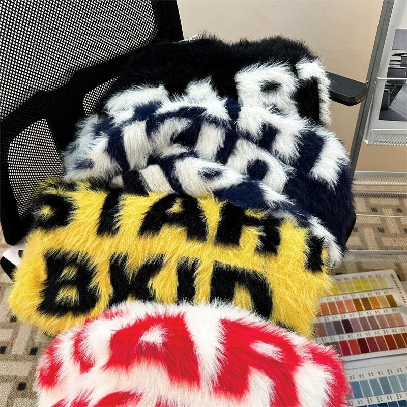 2025 Letter Printed Knitted Sweater Mens Y2K Vintage Woolen Pullovers Knitwear Winter Hip Hop Fashion Christmas Jumpers 250717