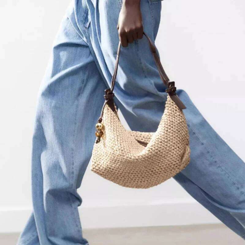 NEW Woven Summer Fashion Straw Beach Holiday Crossbody Shopping Shoulder Handbag Messenger Bag City Bag