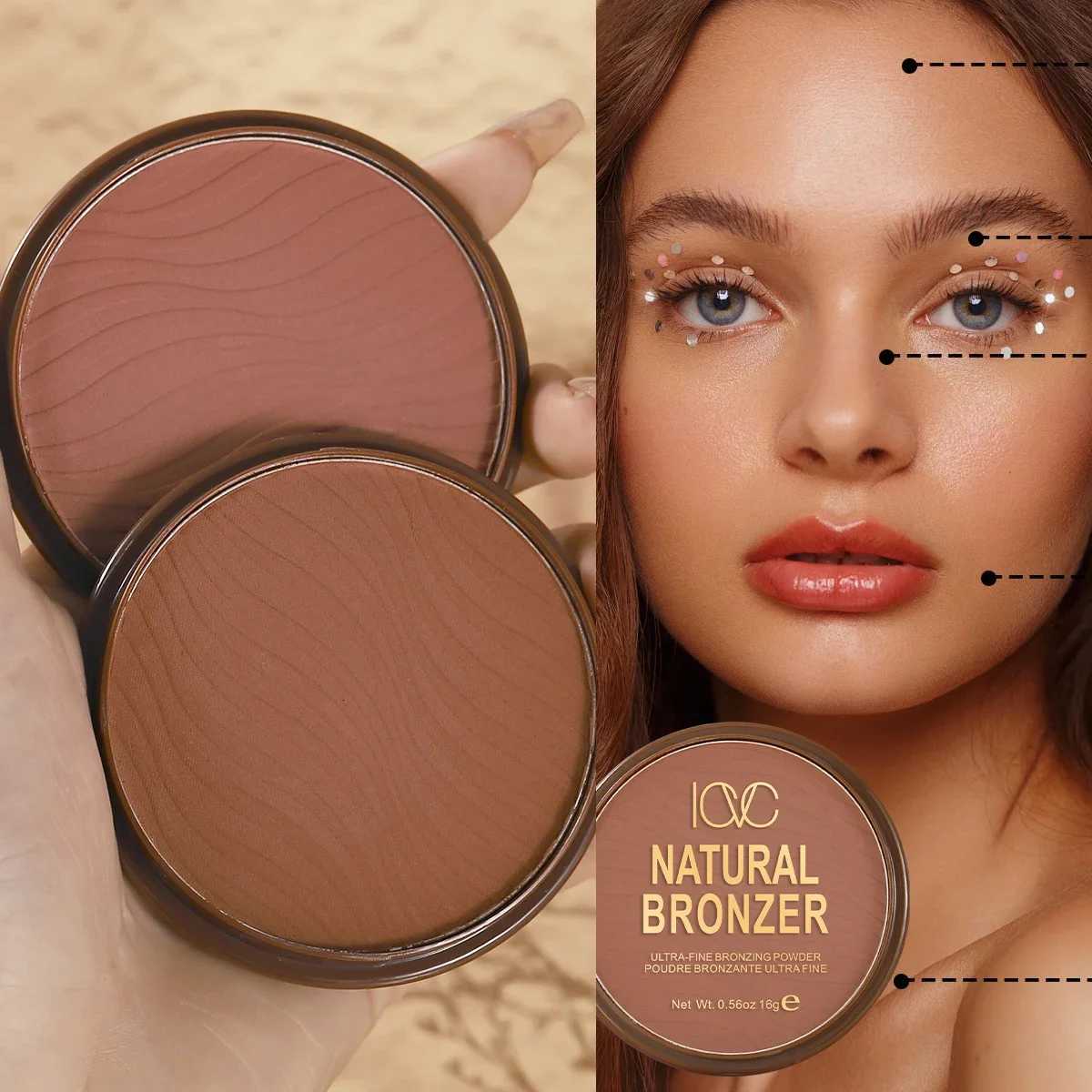 Dark Skin Bronzer Contour Palette Matte Brown Nose Shadow Cheek Profile Powder Natural Face Modify Concealer Nude Makeup Setting W250722