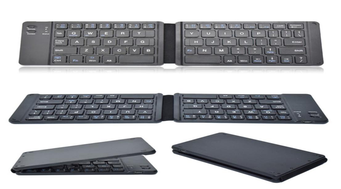 portable mini fold keyboard Bluetooth wireless Keyboards for WindowsAndroidiosTablet ipadPhone LightHandy6886990