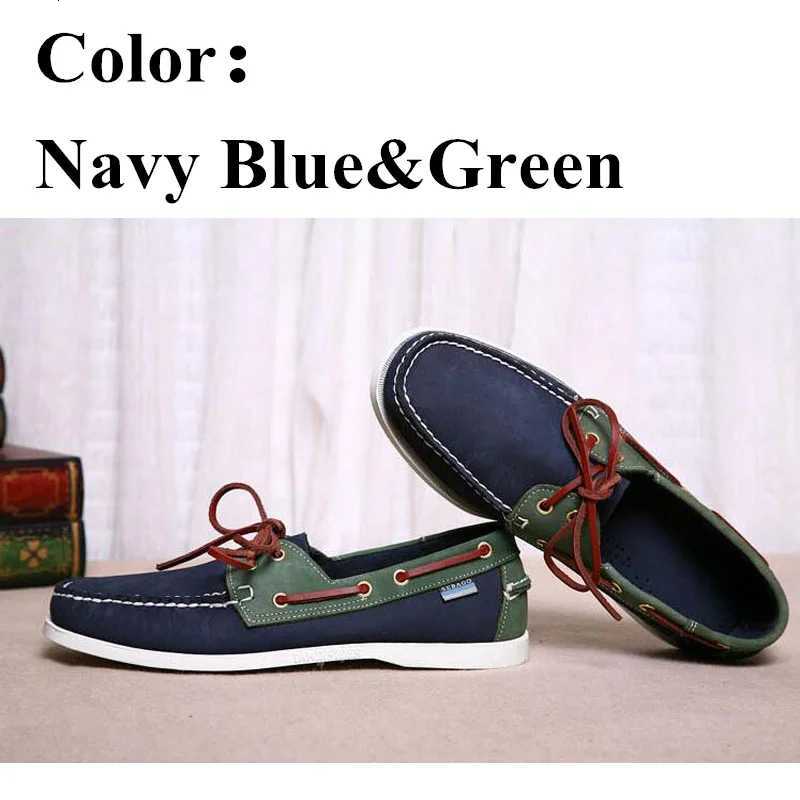 Classic Genuine Leather Boat Shoes: Versatile Flat Loafers for Men and Women, Casual Deck Shoes dh911068014