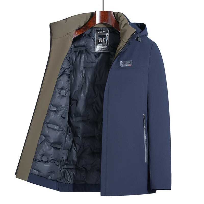 Detachable Hooded Padded Jacket Windproof Warm Wear Resistant Fashion Casual High-Quality Fabric Crisp Comfortable Skin Coat W250722