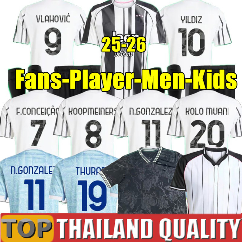 fans player 24 25 26 MILIK DI MARIA VLAHOVIC soccer jerseys 2025 2026 KEAN POGBA CHIESA football shirt McKENNIE LOCATELLI men kids Kit