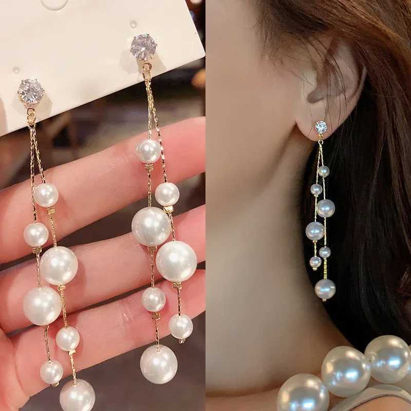 Large and Small Imitation Pearl Dangle Earrings for Women Beads Tassel Long Drop Earring Wedding Earrings Jewelry Earrings 2023 XJ250722