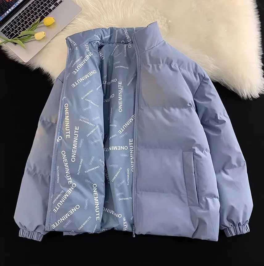 2024 Mens Winter Down Jacket Winter Jacket Mens Stand Collar Warm Parka Coat Street Fashion Casual Brand Solid Color Outerwear W250722
