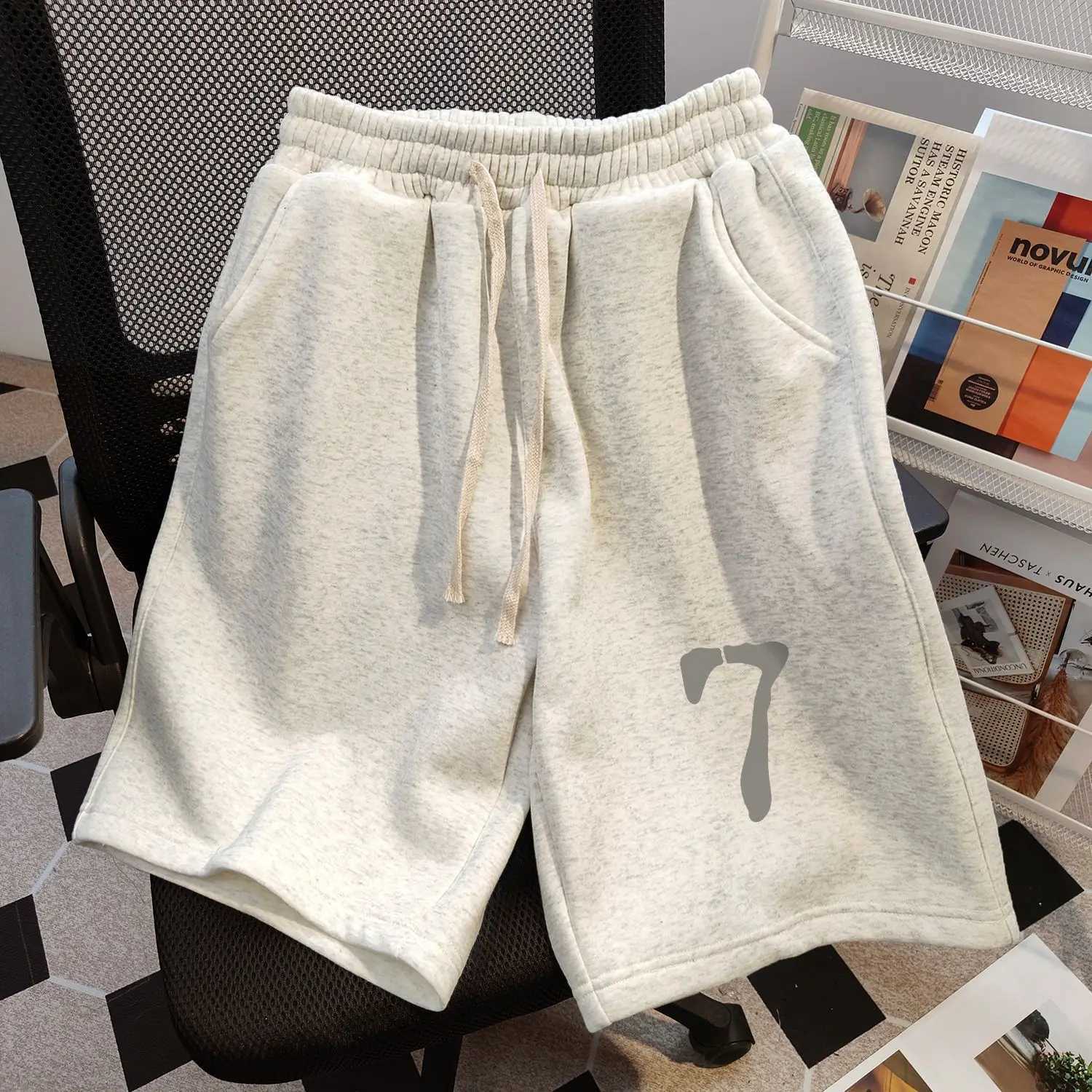New American Casual Sports Pure Cotton Shorts New Summer Loose Wide-leg Slimming Simple Sports Couple Shorts Unisex Y2508141