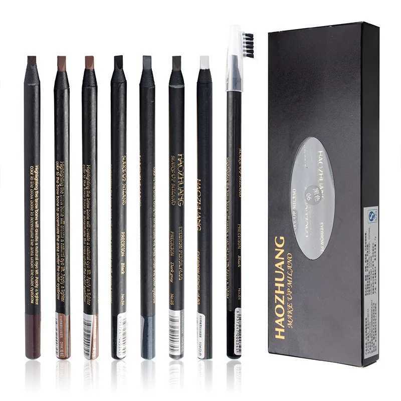 1pcs Long-lasting Waterproof Eyebrow Pencil Off with Brush Microblading Permanent Makeup Tools Pull Cord Peel-off Brow Pencil W250722