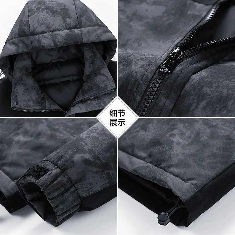 Mens Down JacketAutumn Winter White Duck Down Filled Warm Korean Style Casual Down JacketFashion Jacket Coat W250722