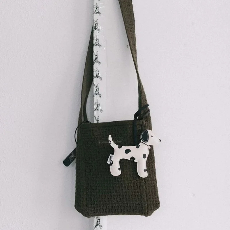 Unique Cute Sheepskin Handmade Puppy Car Key Bag Pendant Handbag Crossbody Bag Pendant GirlS Gift Birthday Gifts Lovely 250722