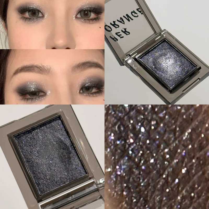 Chameleon Green Eyeshadow Metallic Smoky Monochrome Eyeshadow Palette Matte and Glitter Earth Gray Multicolor Eye Makeup W250722