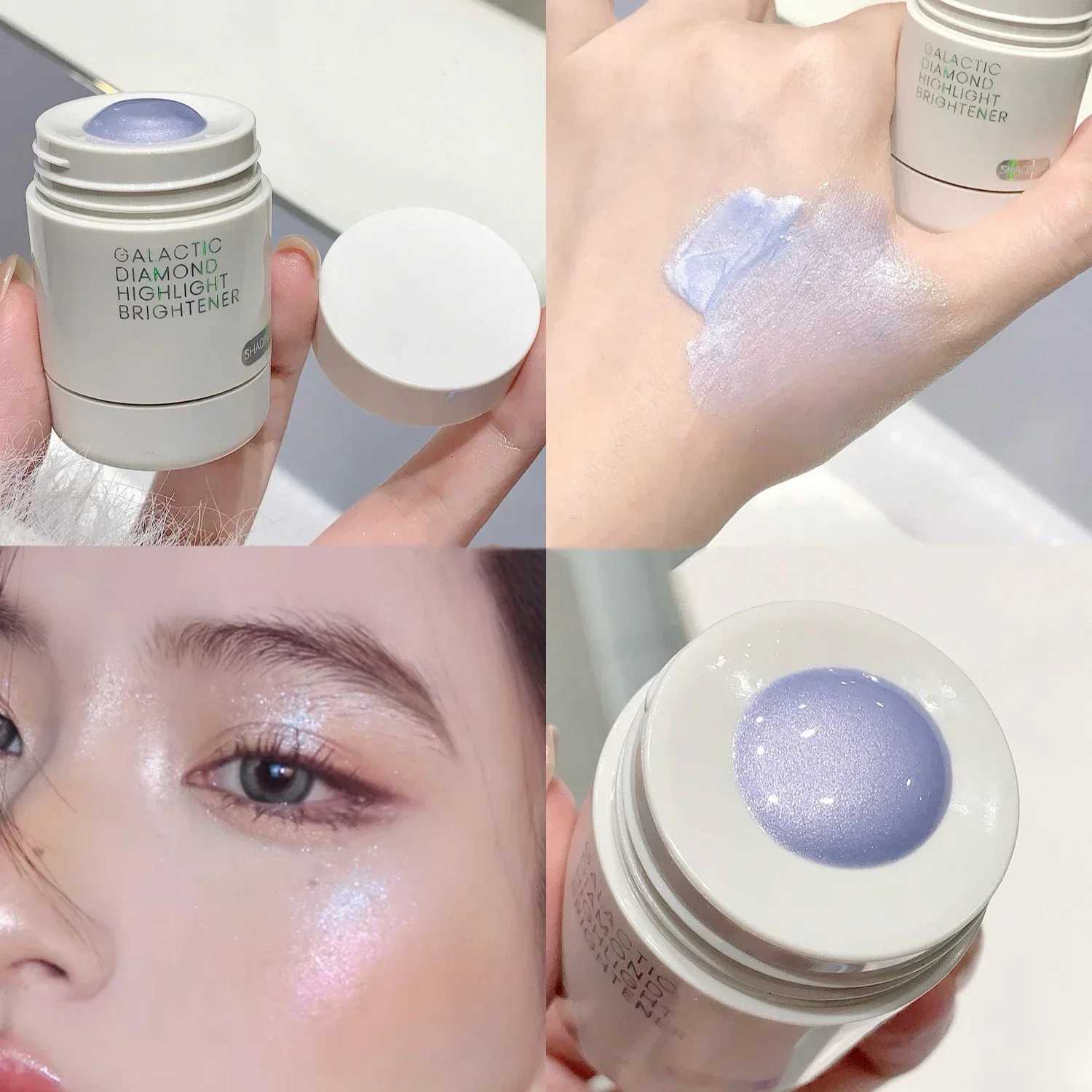 1pc Rotating Diamond Highlighting Liquid Shimmering Shining Crystal Nose Face Body Glitter Sparkling Delicate Highlight Makeup W250722
