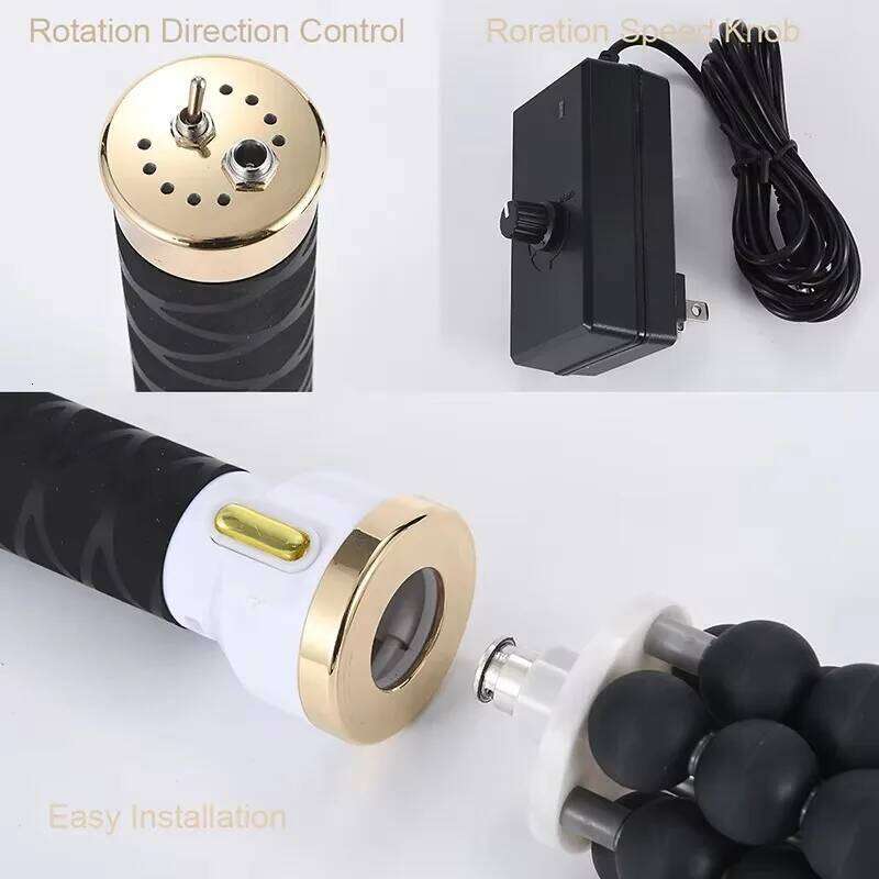 7D Rolling Beads Cylinder Therapy Rotating Roller Fiess Massager Anti-Cellulite Sliming Body Contouring hine