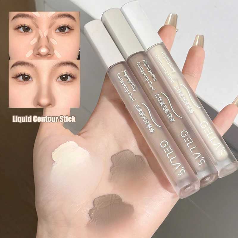 3PC Liquid Shaping Contour Stick Natural Matte Finish Highlighters Shadow Cream Face Brightening Waterproof Mandible Contouring W250722