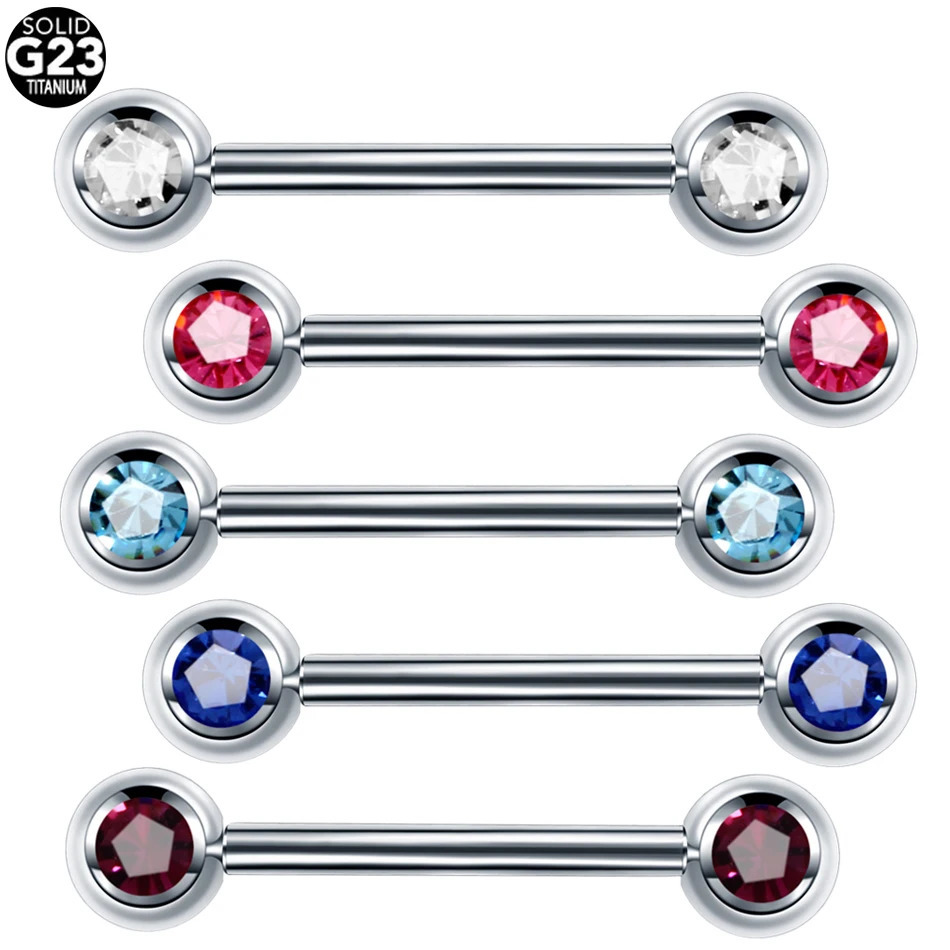 1PC Opal Nipple Shiled Bars Piercing 14G Internally Thread Sexy Mamilo Piercings Tongue Barbell Piercing Jewelry 250722