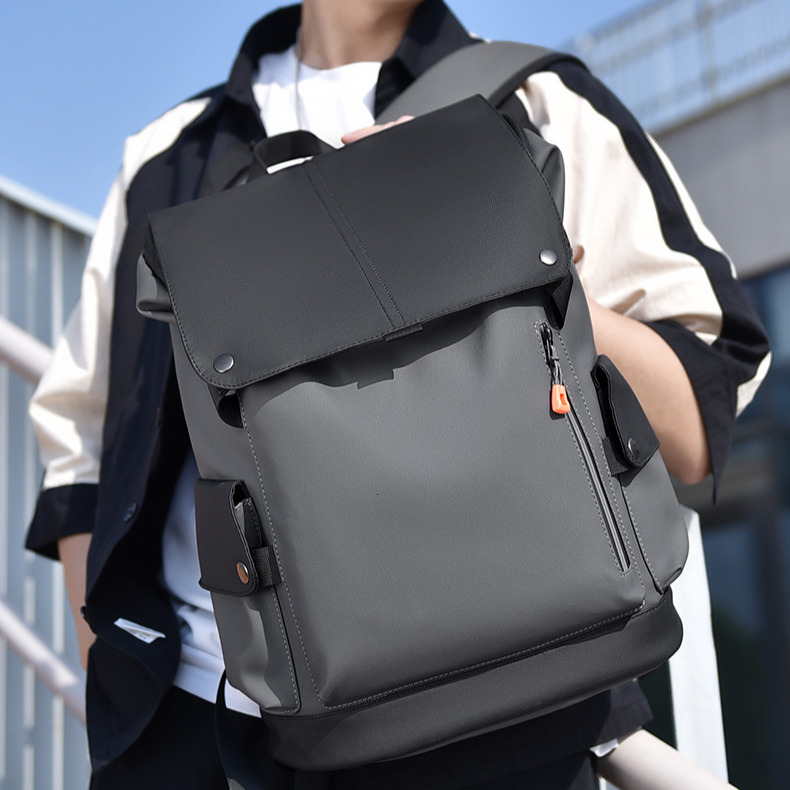 Free Shipping Designer Luxury Chuongkaiye New Men's Casual Large Capacity Backpack Waterproof Fashion Simple Student School Bag Trendy Leisure Tr