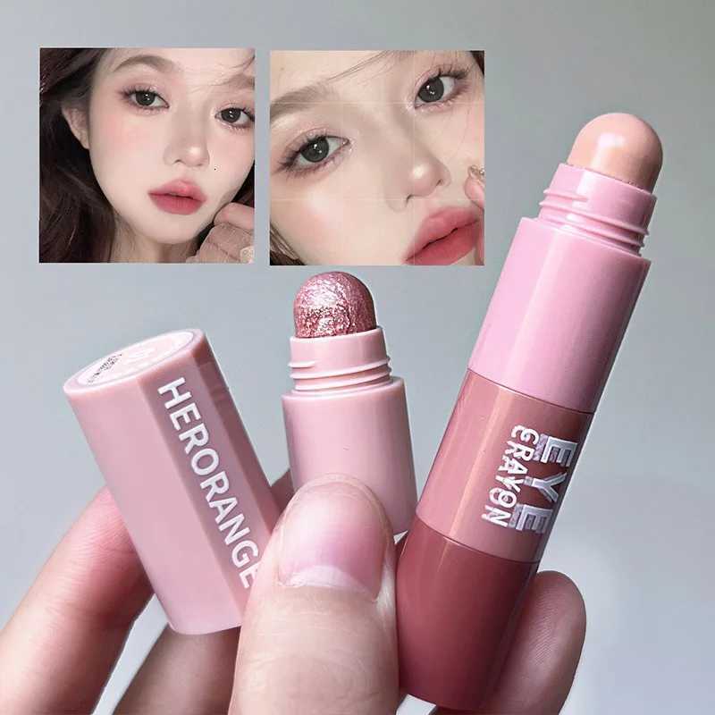 HERORANGE Mini Bullet Eyeshadow - 4 Colors Highlight Matte Shimmer; Easy-On-the-Go Eyeshadow Stick W250722