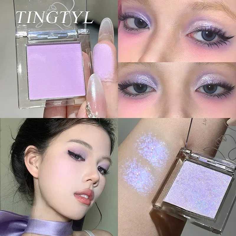 Monochrome Glitter Matte Eyeshadow Palette Blue Pigment Shimmer High Gloss Lasting Brightening Mashed Potato Shadow W250722