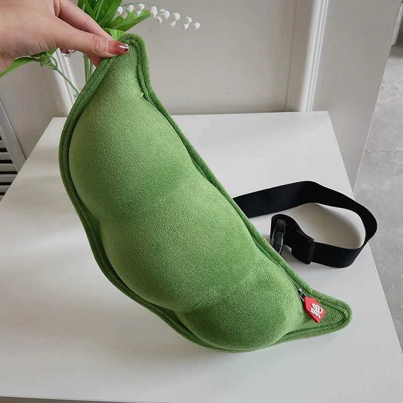 2024 Funny Crossbody Bag Persali and Fun Edamame Shaped Bag Soft Girl Waist Bag Ch Bag Y250722