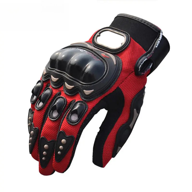 Men's Motorcycle Full Finger Gloves Cycling Equipment Wearable Lady Knight Racing Glove Guantes Moto Protective Gear Mittens