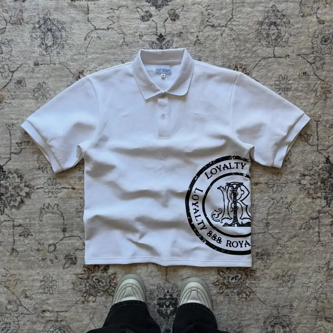 Personalized Creative Art Passionate Kiss Love Lips Exquisite Printed Cotton Lapel Short Polo Shirt Men's Casual Couple Clothing 250714
