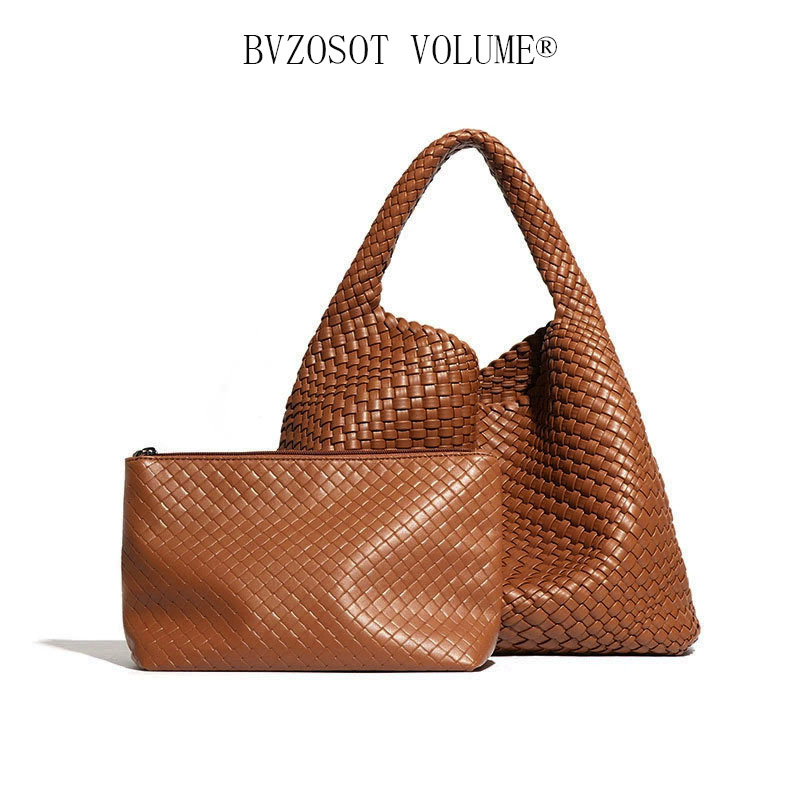 BVZOSOT VOLUME BVZOSOT VOLUME Hand - woven bags, hand - carried tote bags trendy women's bags large - capacity under - arm single - shoulder bags