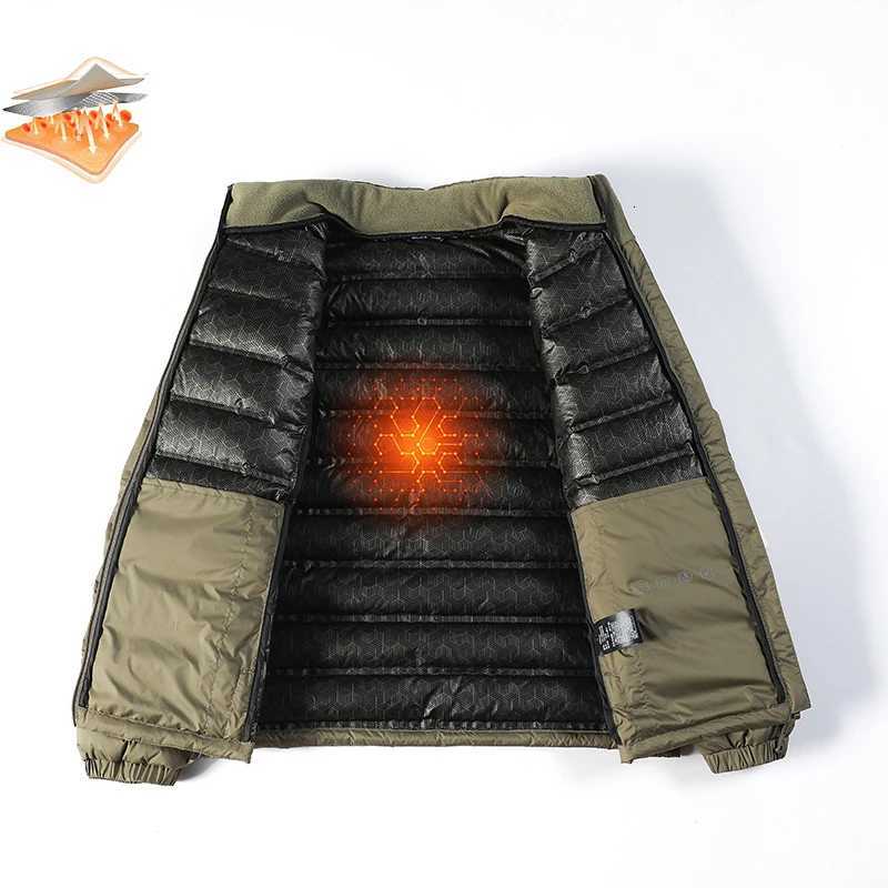 Winter Men Padded Stand Collar Casual Parkas Coats Men Solid Duck Down Windproof Puffer Parka Men Overcoat Parka Plus Size 8XL W250722