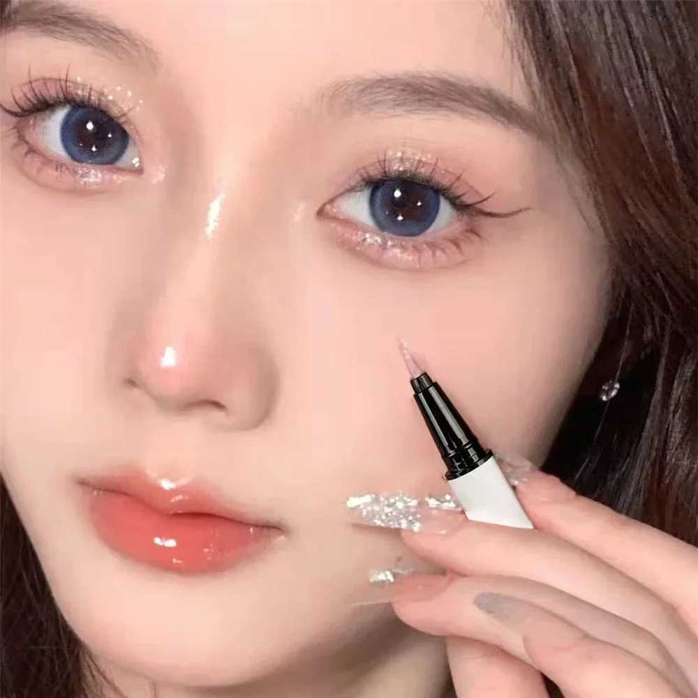 Shimmer Highlighter Pencil Smooth Long Lasting Waterproof Diamond Champagne Gold Pink Brighten Eye Shadow Liner Silkworm Pen W250722