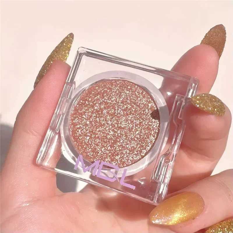 1Pc Diamond Glitter Eyeshadow Shiny Shimmer White Brown with Flash Eye Shadow Palette Long Lasting Makeup Cosmetics W250722