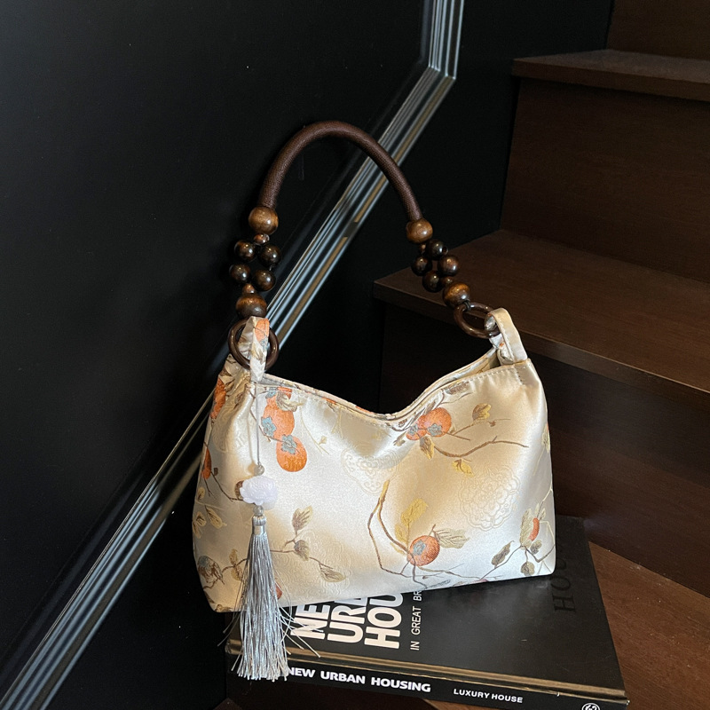 2025 New Chinese Style Beaded Handbag, Designer Embroidery Multi-Functional Single Shoulder Bag, Super Popular Handbag