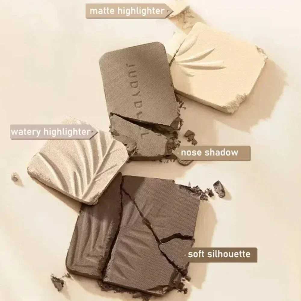 Judydoll Highlight Facial Contouring Palette Matte Brighten Three-dimensional Shadow Lasting Glow Shimmer Powder Cosmetics W250722