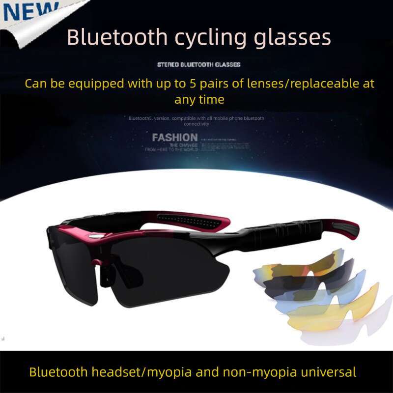 Designer Famous New Model Translation Intelligent AI Bluetooth Music Headset Calls Cycling Sports Sunglasses Myopia