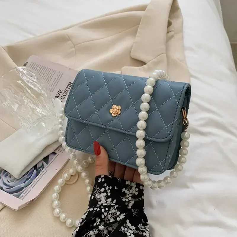 Classic Style Plaid Chain Bag Fi PU Leather Shoulder Bags Wen Trendy All-Match Crossbody Handbag Korean Style Mini Pouch Y250722