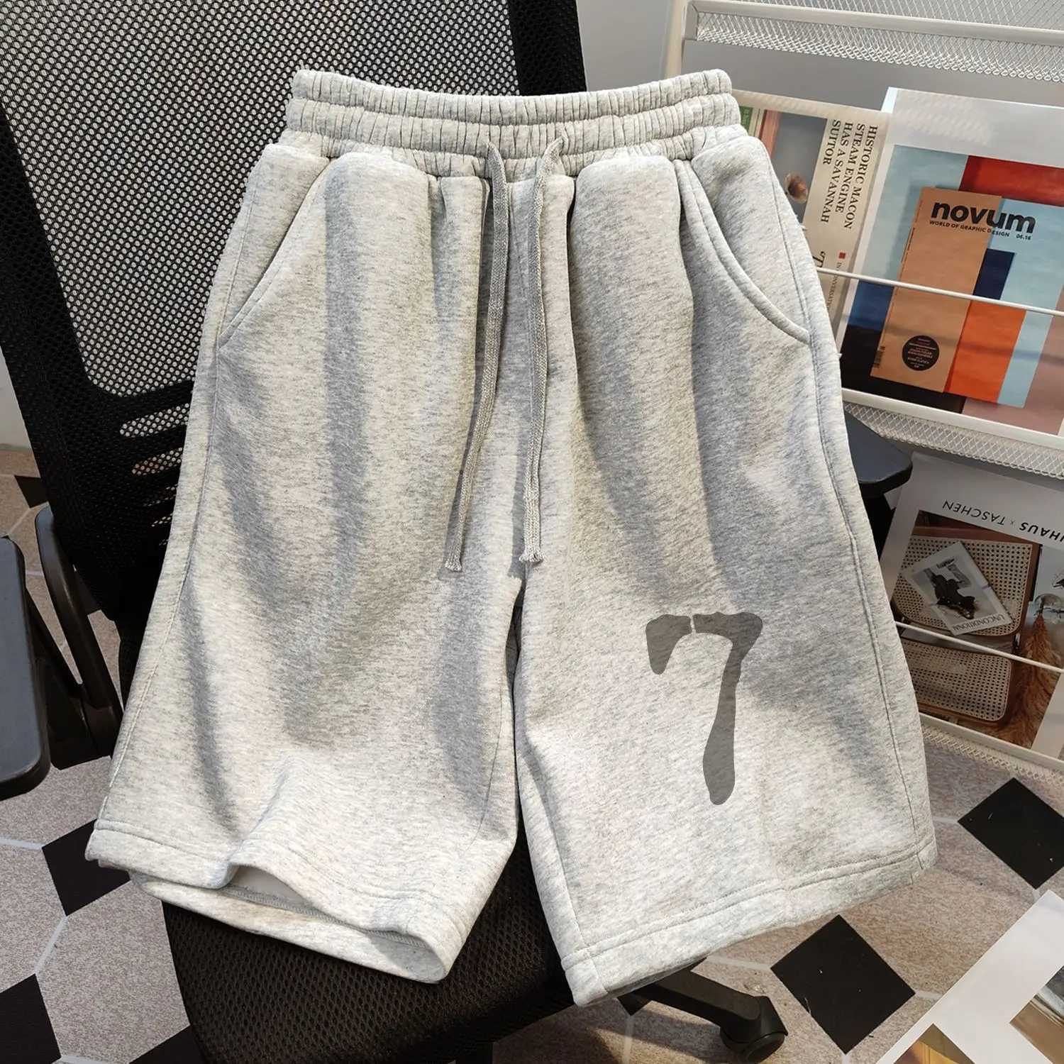 New American Casual Sports Pure Cotton Shorts New Summer Loose Wide-leg Slimming Simple Sports Couple Shorts Unisex Y2508141