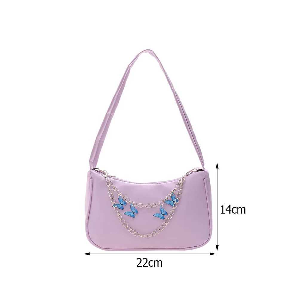Elegant Women Butterfly Chain Bag Candy Color Bag Female Underarm Bags Ladies Travel Purses Small Hobos Womens Bags XJ250704