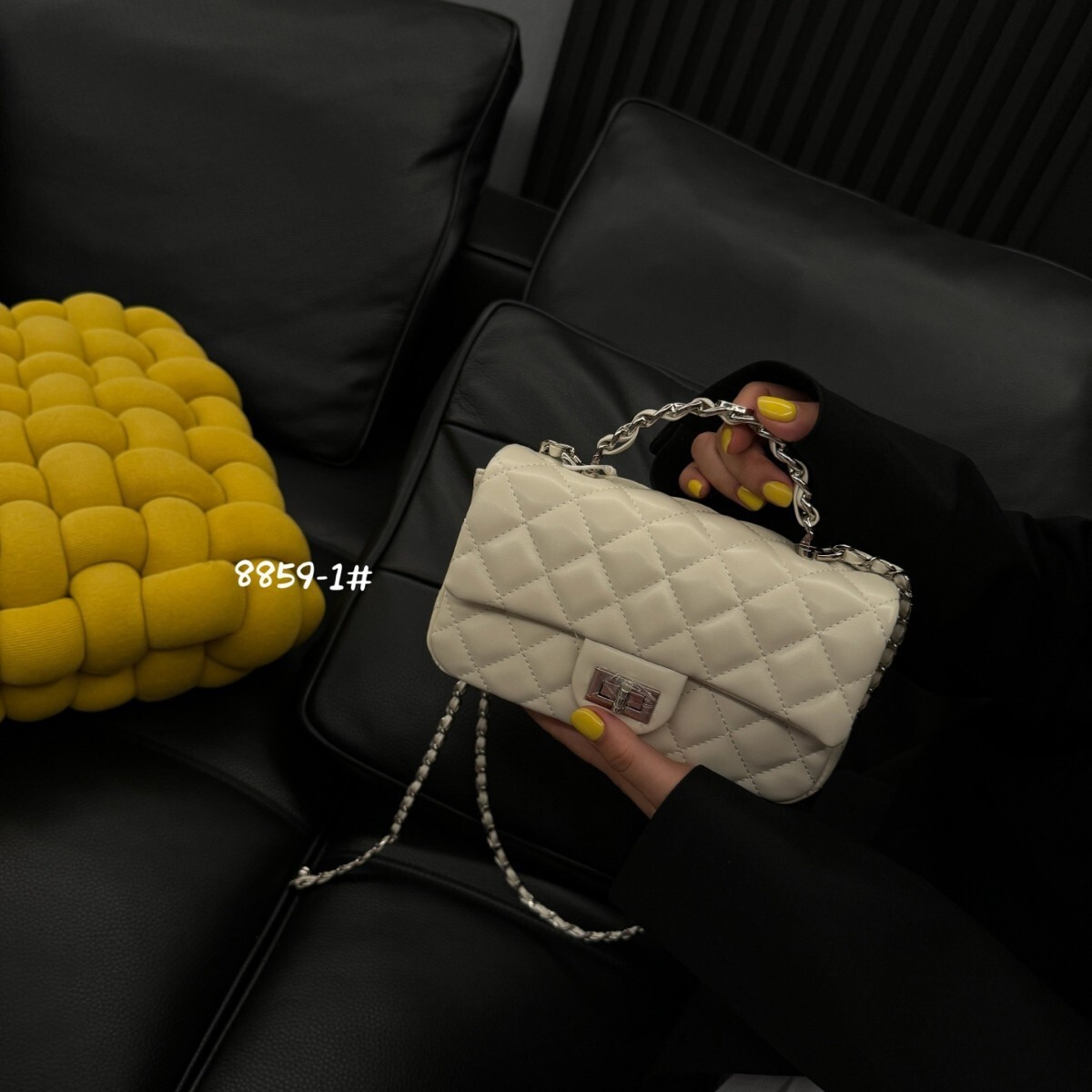 Free shipping designer bag 2025 Wind Lingge Lock Buckle Handbag Small Square Bag For Women Summer New Exquisite Fashionable Chain Shoulder Bag Crossbo