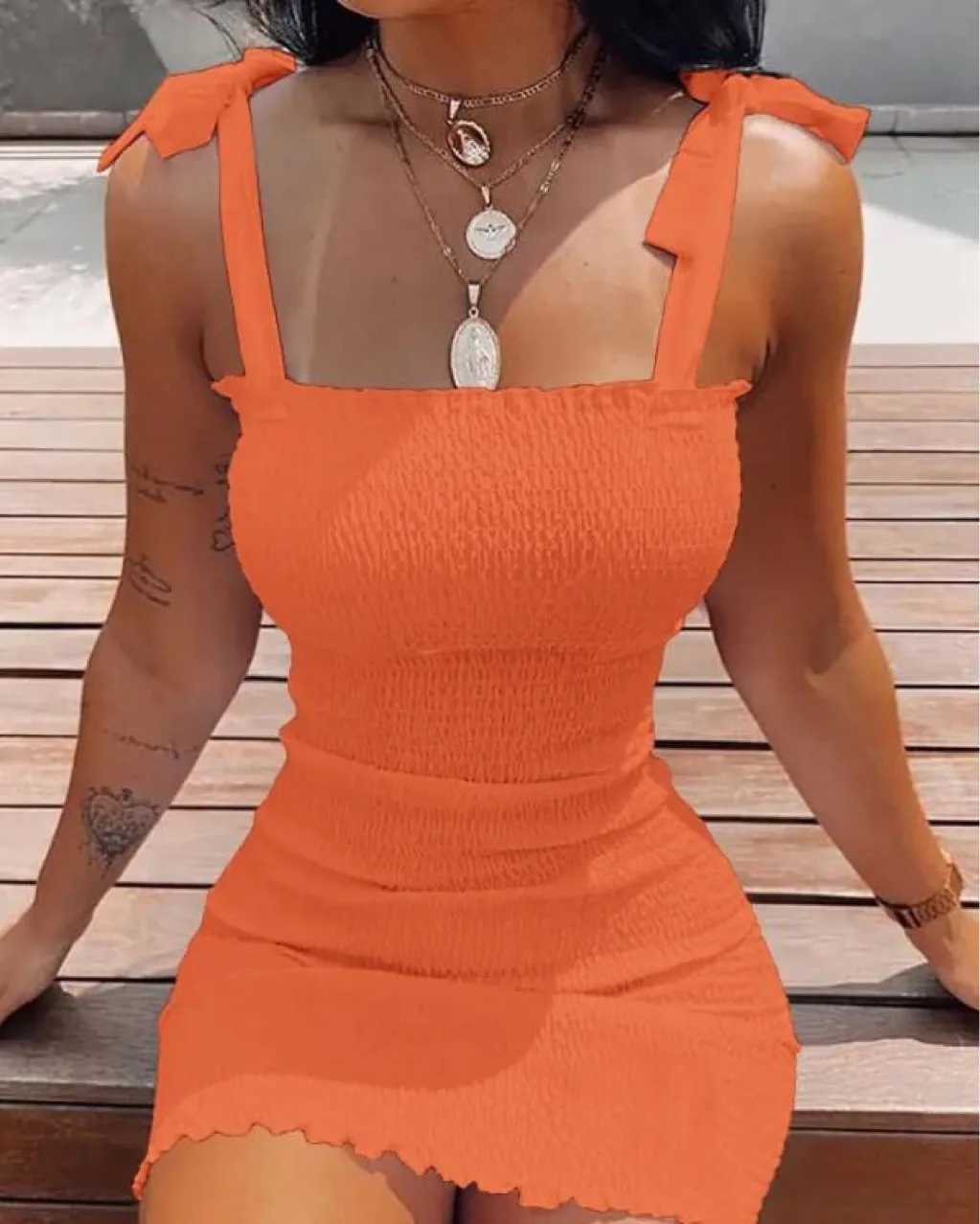 Trendy Solid Strap Short White Dresses Off Shoulder Sexy Skirt Pullover Sheath Mini Summer Beach Vest Dress XJ250722