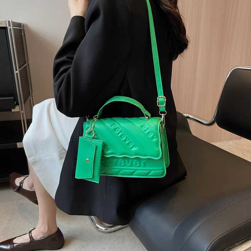 New Feshoulder Bag Quilted PU Leather Ladies Square Handbags Brand Designer Small Crossbody Bags for Women Y250722