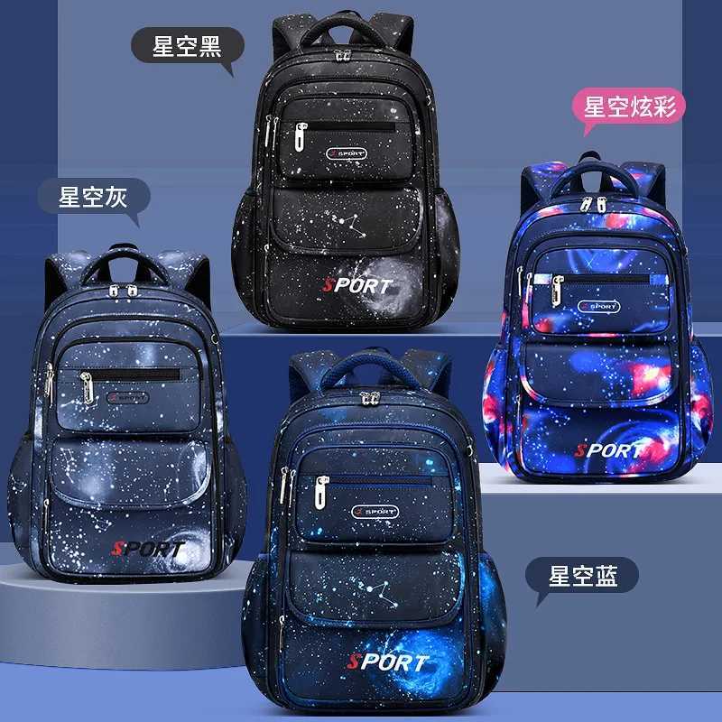 100% Boys School Bag Large Capacity Waterproof Abrasion Resistant Suitable for Grades 1 to 6 Y250722