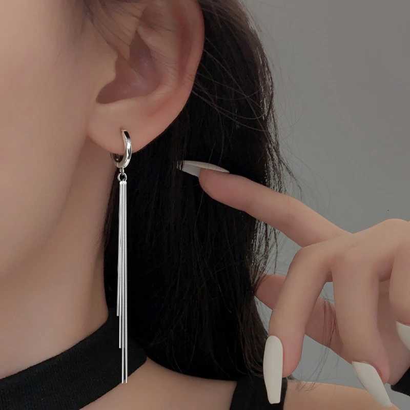 Fashion Long Tassel Earrings for Women Gold Silver Color Simple Geometric Unique Korean Earrings Wedding Jewelry Accessories XJ250722